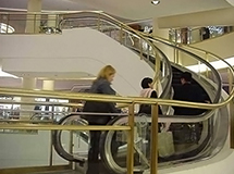 image of an escalator